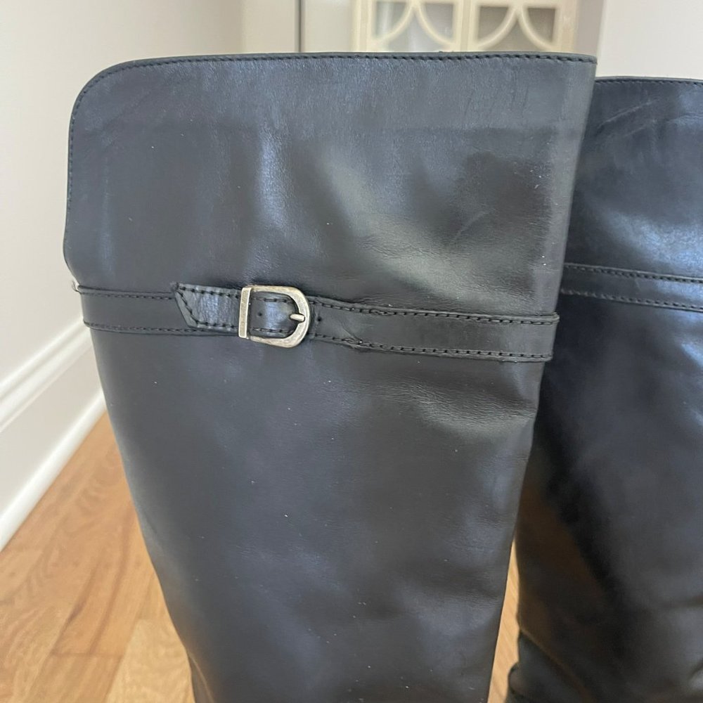 Frye Riding Boots Women’s Size 8 Shirley Black Made in Mexico - Picture 2 of 11